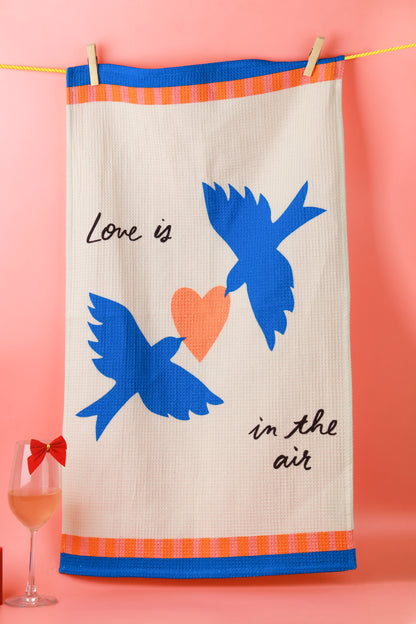 "Love is in the Air" Bird Towel Set