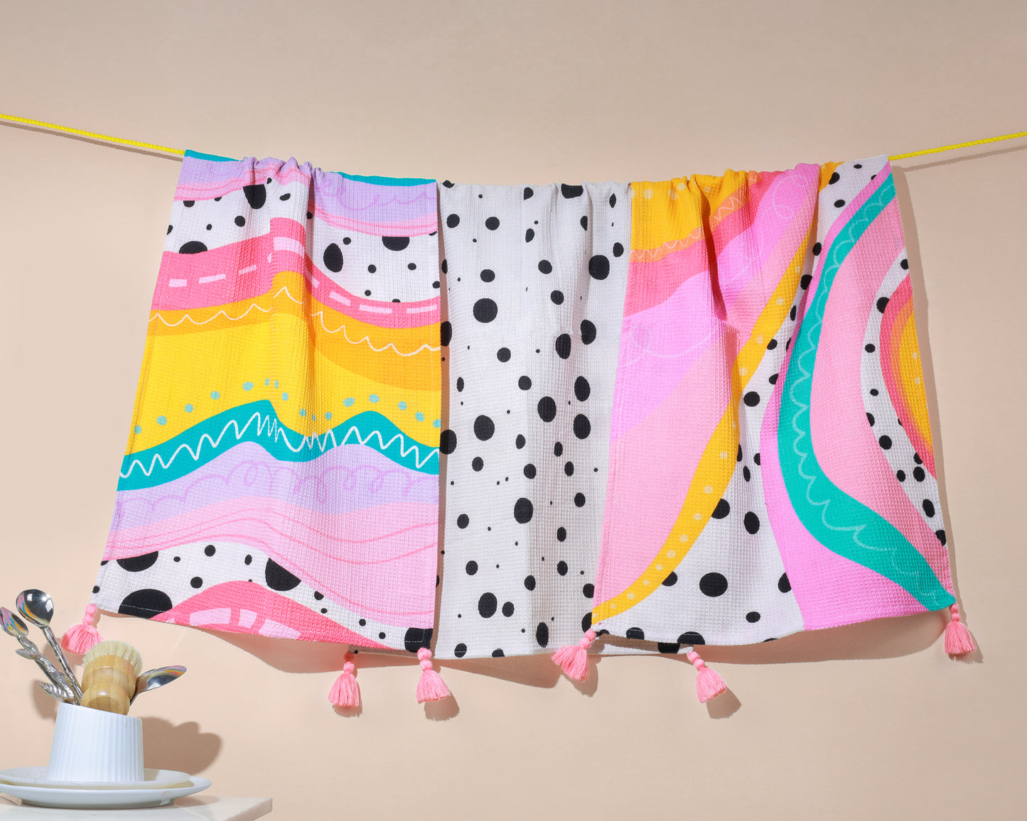 Abstract Pop Art Kitchen Towel Set