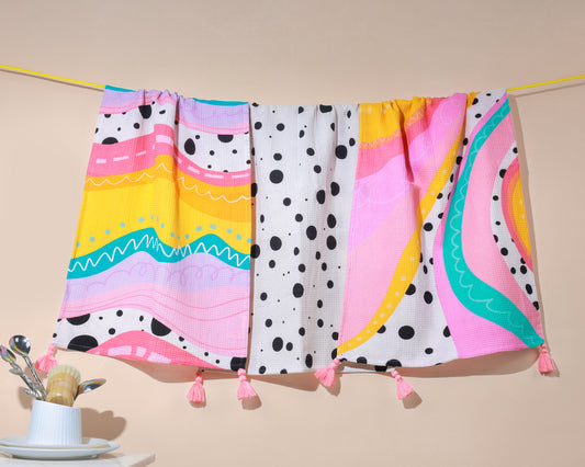 Abstract Pop Art Kitchen Towel Set