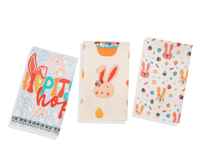 "Hip Hop" Easter Bunny Towel Set