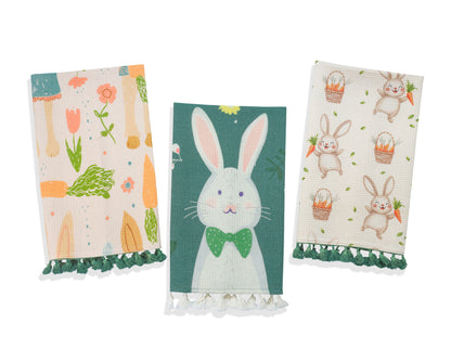 Spring Garden Bunny Towel Set