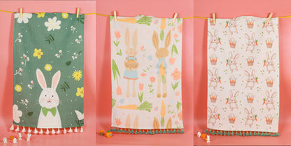 Spring Garden Bunny Towel Set