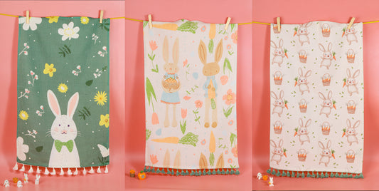 Spring Garden Bunny Towel Set