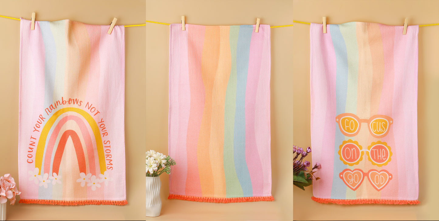 "Count Your Rainbows" Towel Set