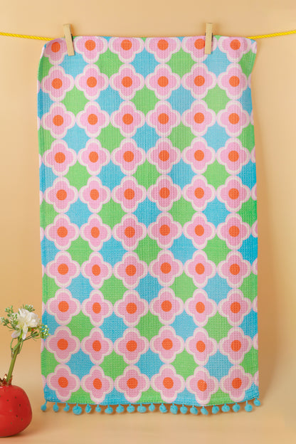 Retro Pop Floral Towel Set