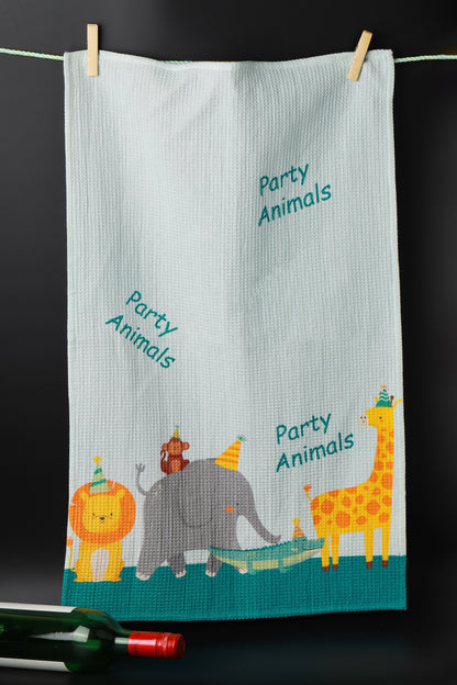 "Party Animals" Kitchen Towel Set
