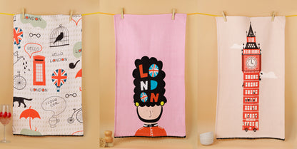 "London Calling" Kitchen Towel Set