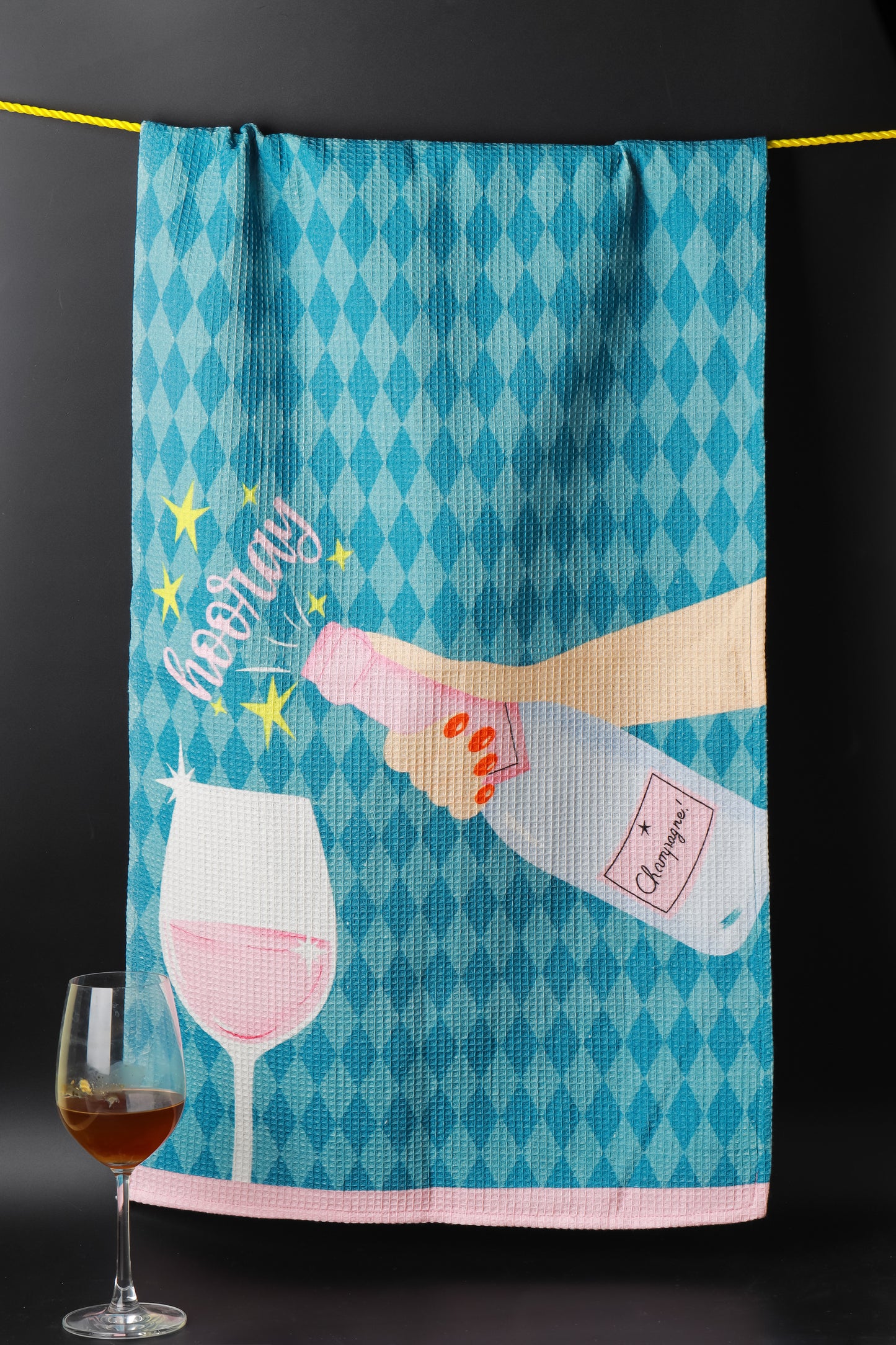 Cheers & Champagne Towel Set