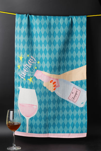 Cheers & Champagne Towel Set