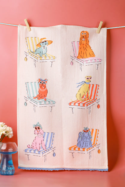 "Day to Shine" Circus Dog Towel Set