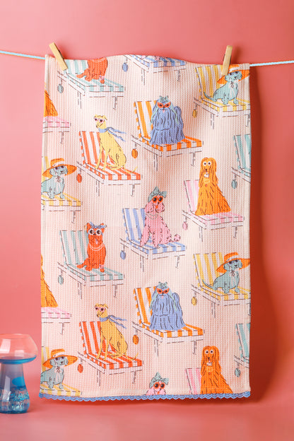 "Day to Shine" Circus Dog Towel Set