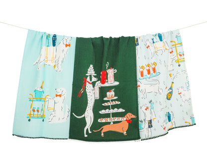 "Cocktail Hour" Dapper Dog Towel Set
