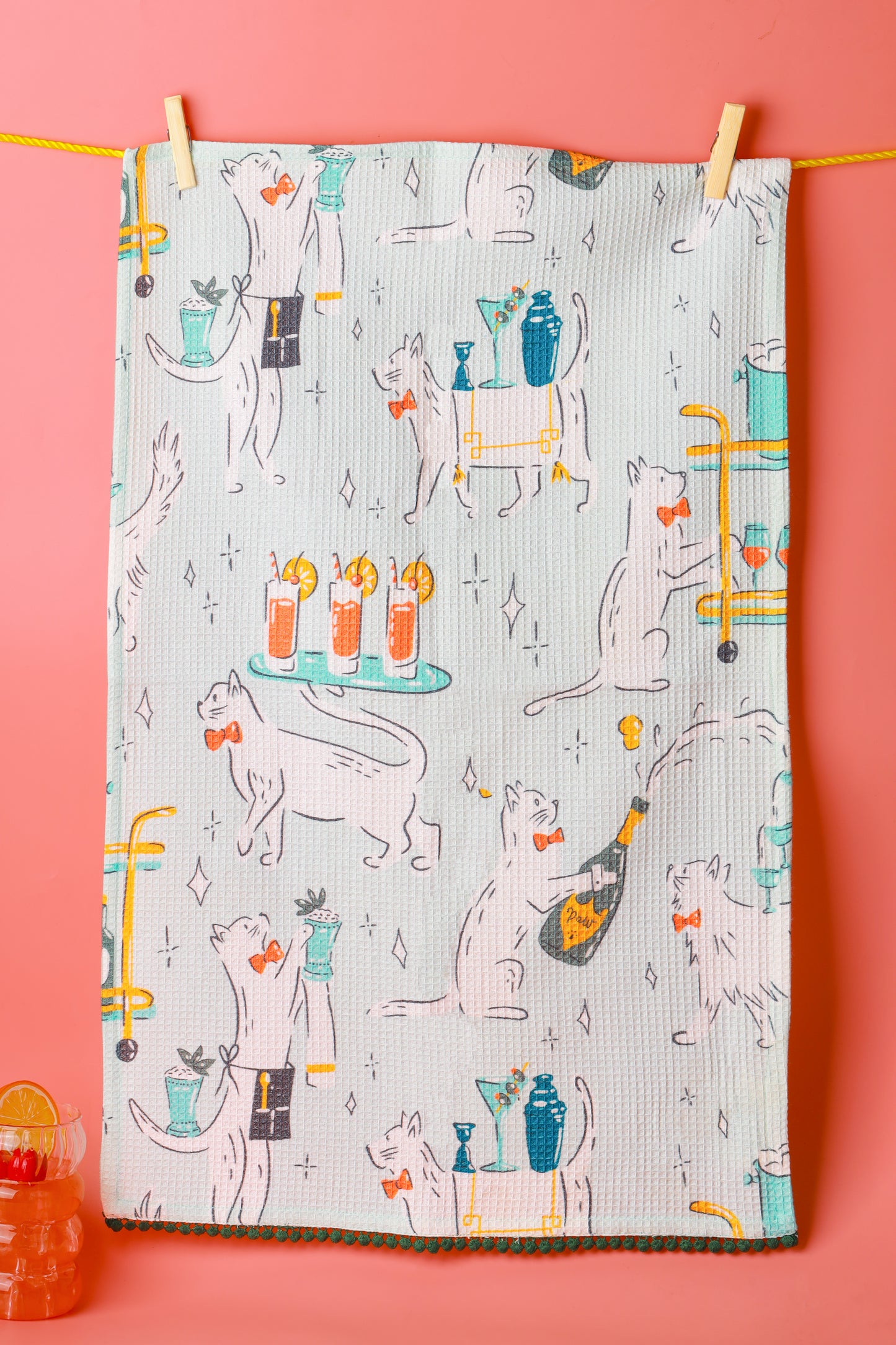 "Cocktail Hour" Dapper Dog Towel Set