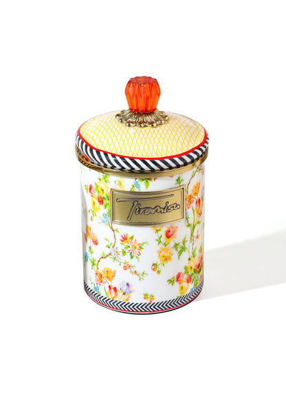 Tiramisu Floral Garden Decorative Kitchen Canister – Medium