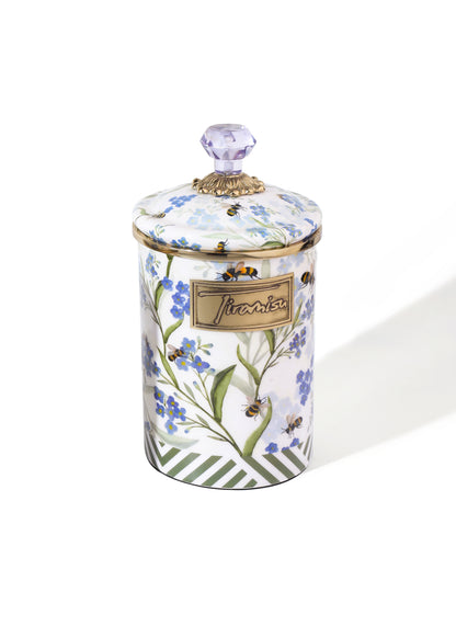 Tiramisu Bluebell Garden Decorative Kitchen Canister – Large