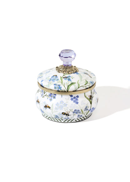 Tiramisu Bluebell Garden Decorative Storage Pot with Lid