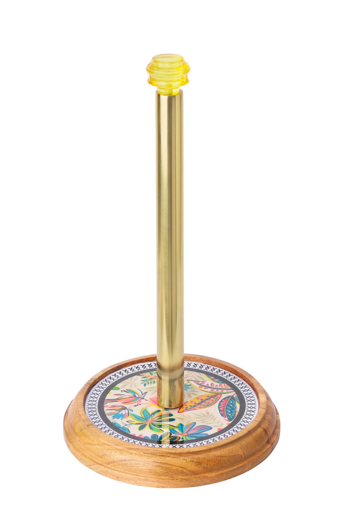 Tropical Bloom Enamel Paper Towel Holder