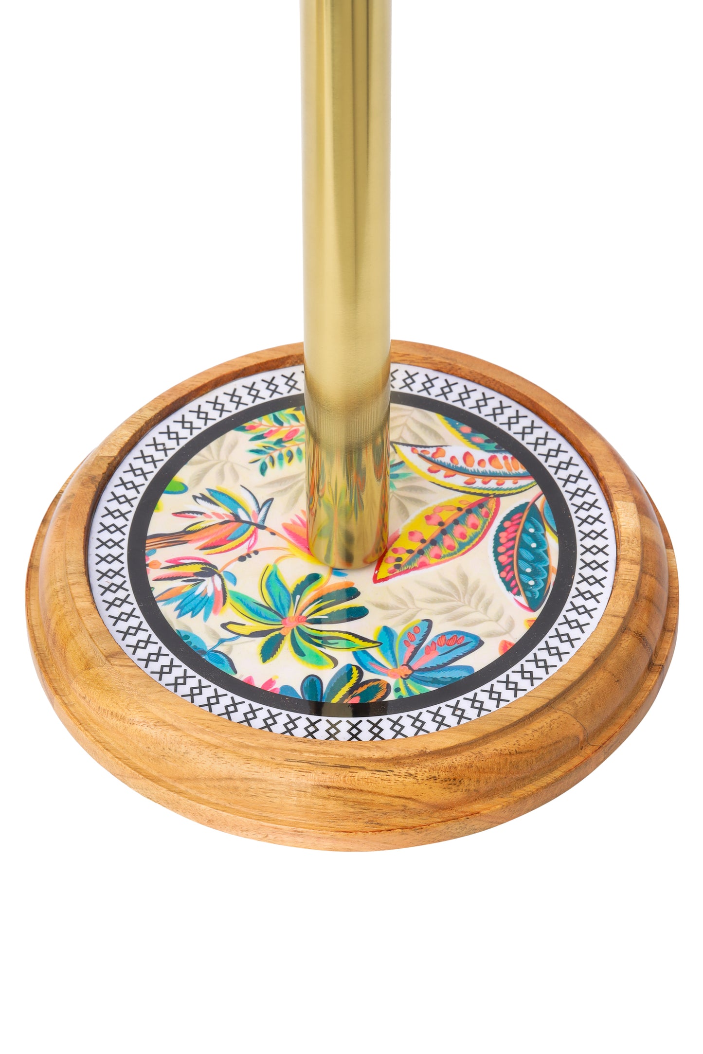 Tropical Bloom Enamel Paper Towel Holder