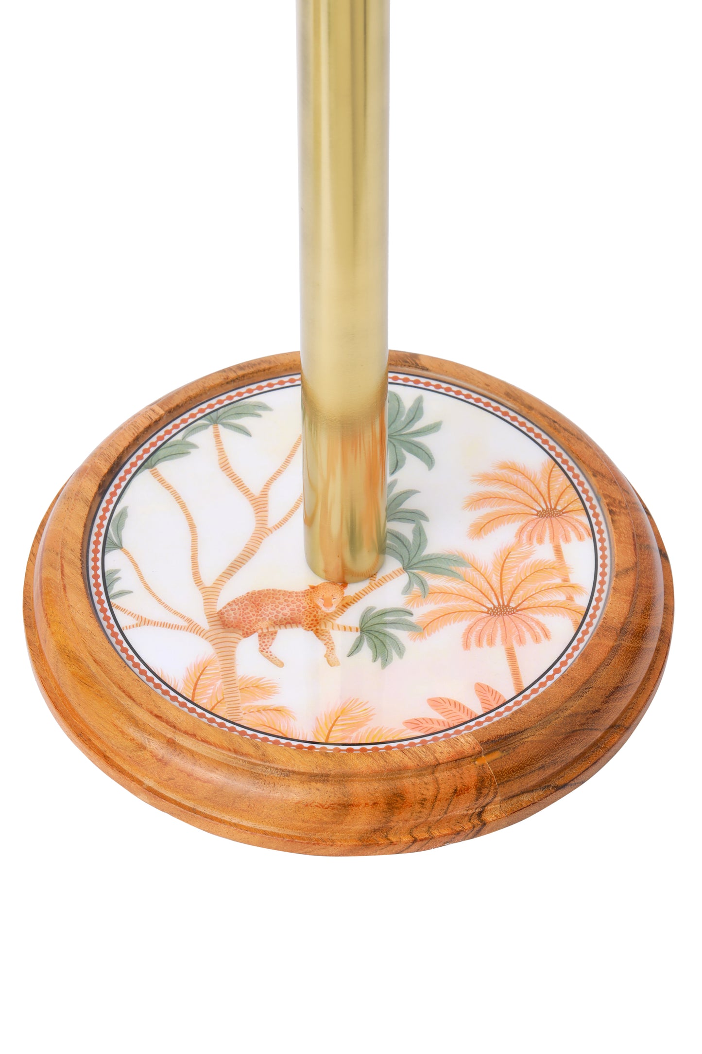 Savannah Blush Enamel Paper Towel Holder