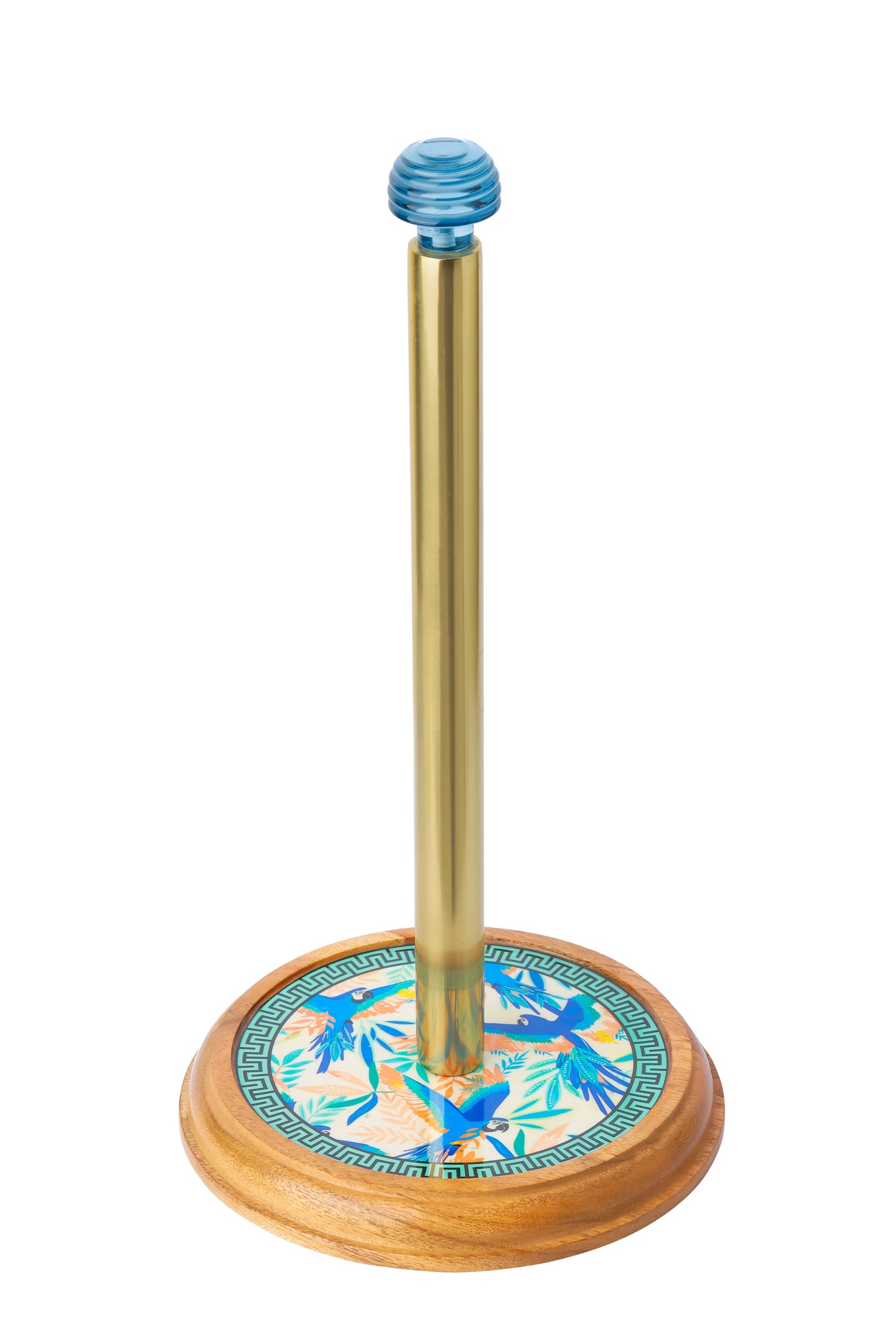 Tropical Aviary Enamel Paper Towel Holder