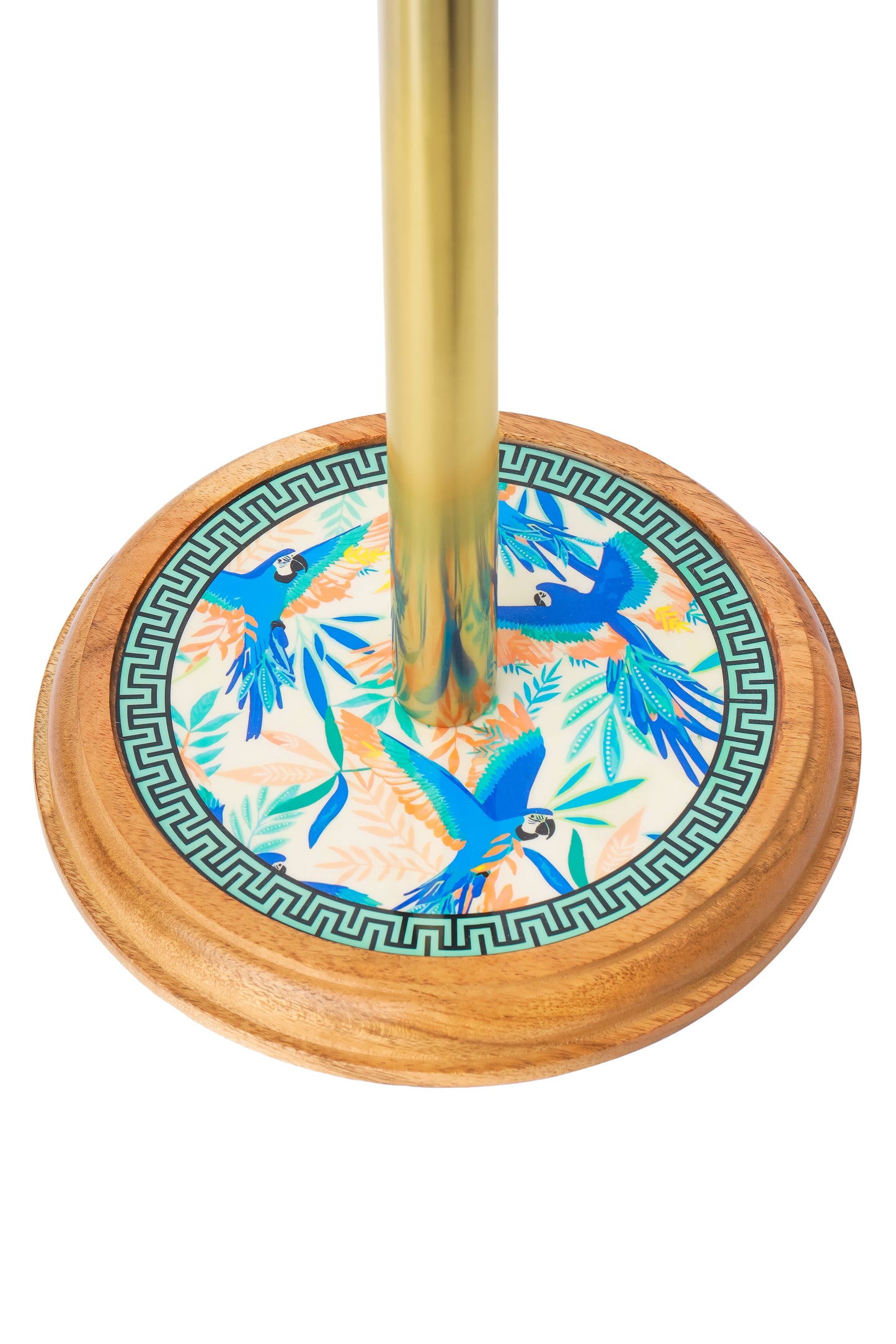 Tropical Aviary Enamel Paper Towel Holder