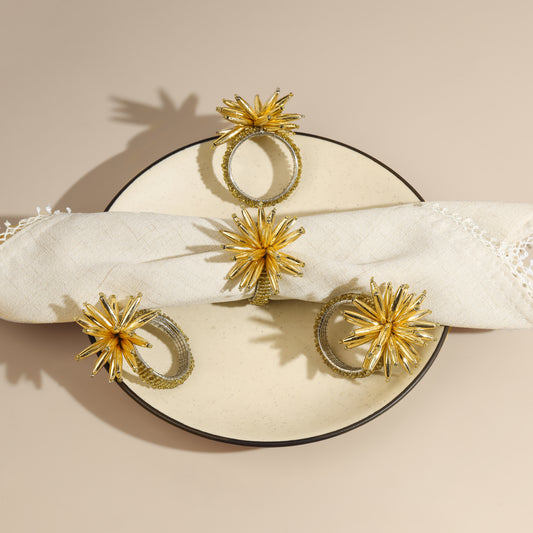 Gilded Golden Napkin Rings