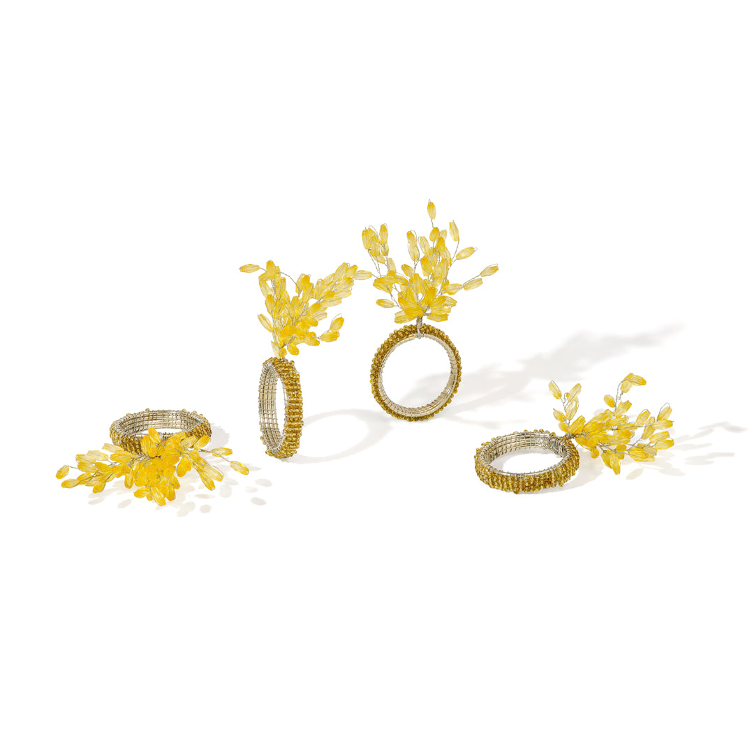 Floraison Gilded Napkin Rings