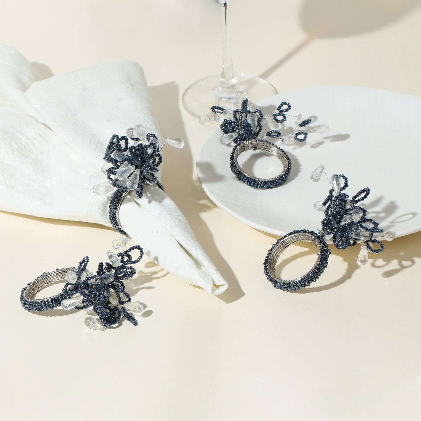 Celestial Frost Napkin Rings