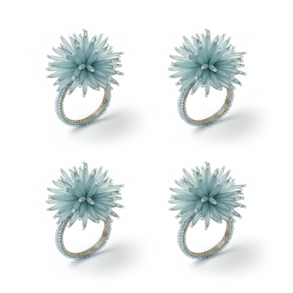 Arctic Sea Urchin Napkin Rings (Set of 4)