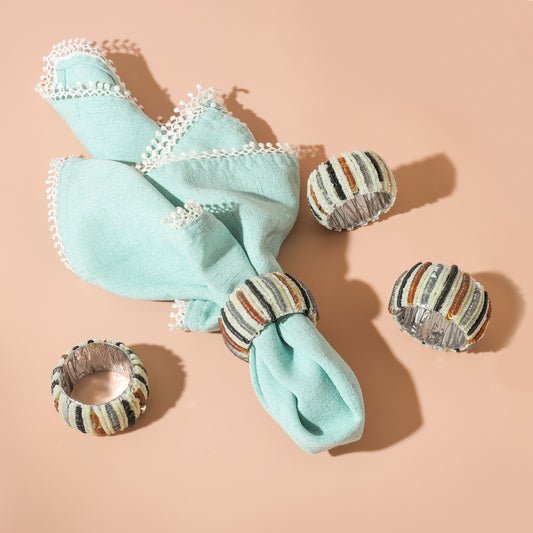 Tierra Striped Napkin Rings