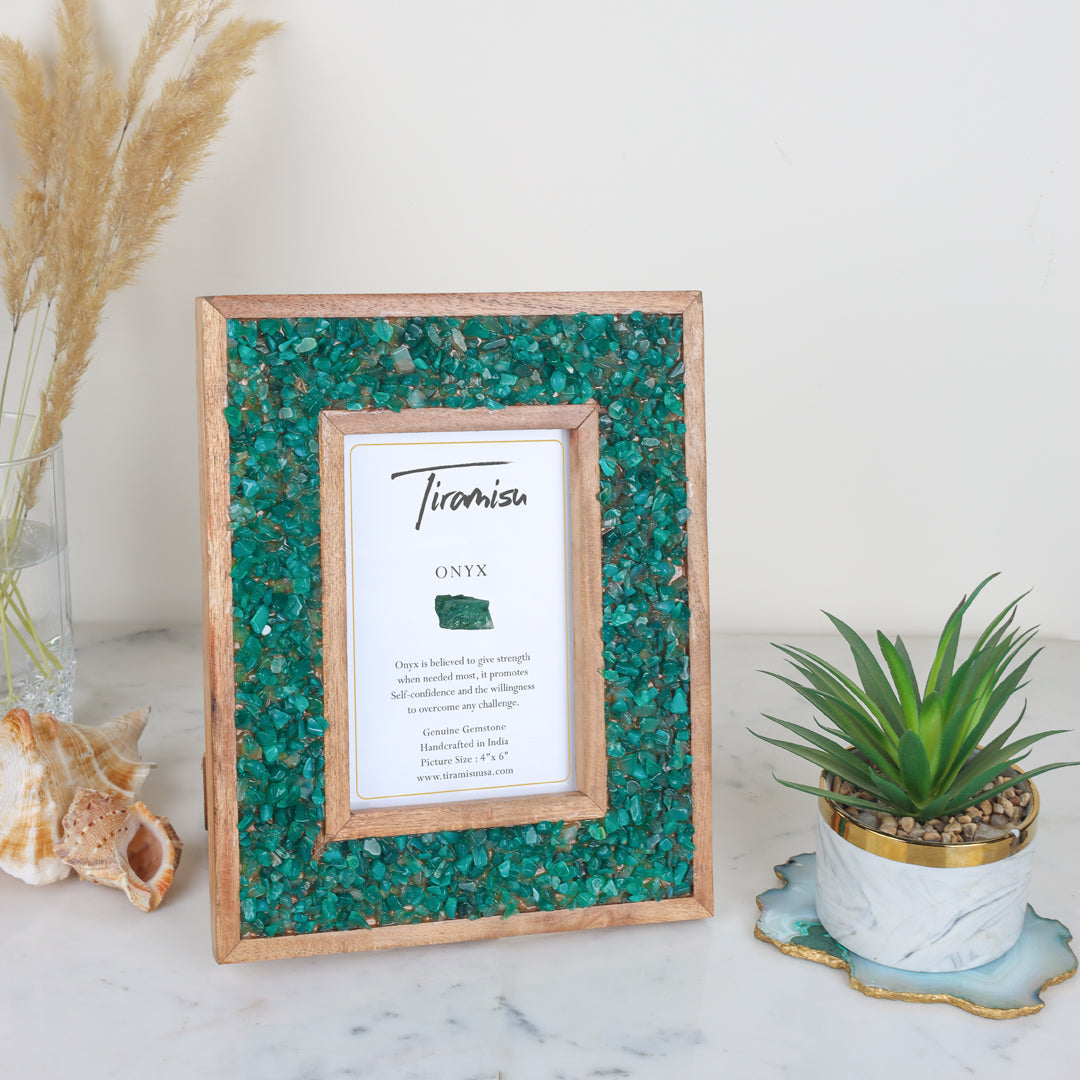 Tiramisu Sea of Green Green Onyx Picture Frame