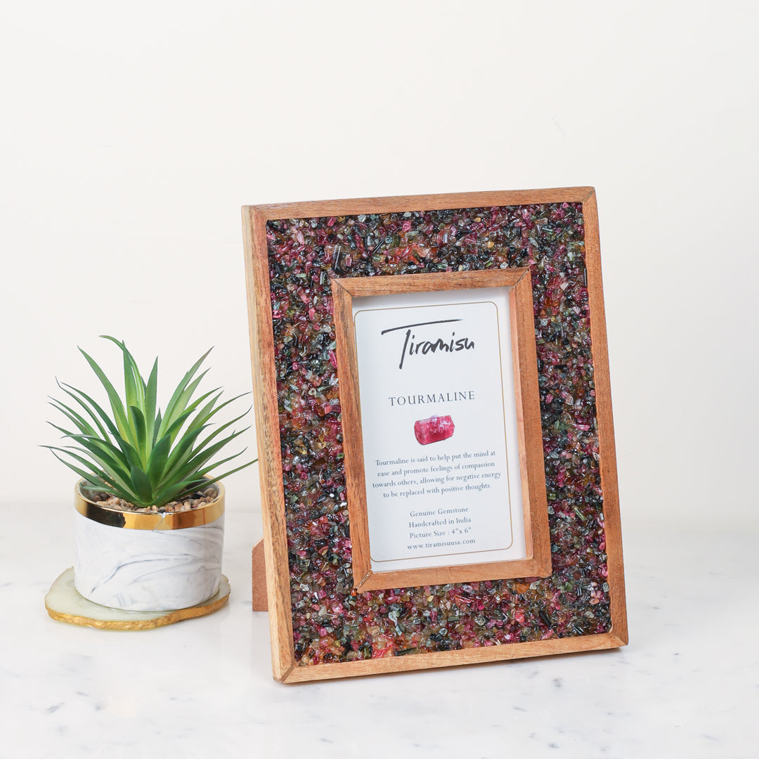 Tiramisu Winking Pink Tourmaline Picture Frame