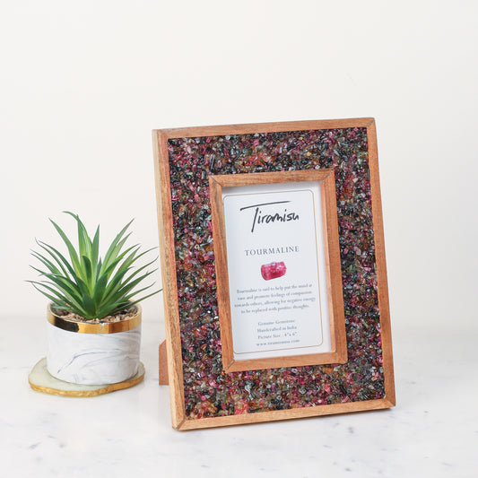 Tiramisu Winking Pink Tourmaline Picture Frame