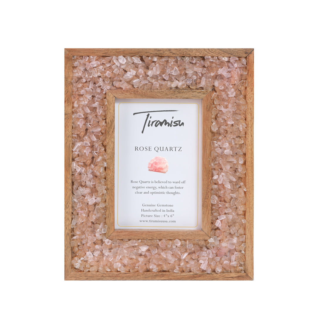 Tiramisu Pink Moonglow Rose Quartz Picture Frame