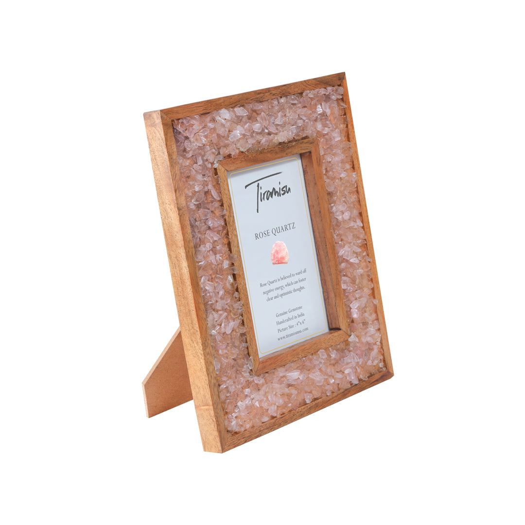 Tiramisu Pink Moonglow Rose Quartz Picture Frame