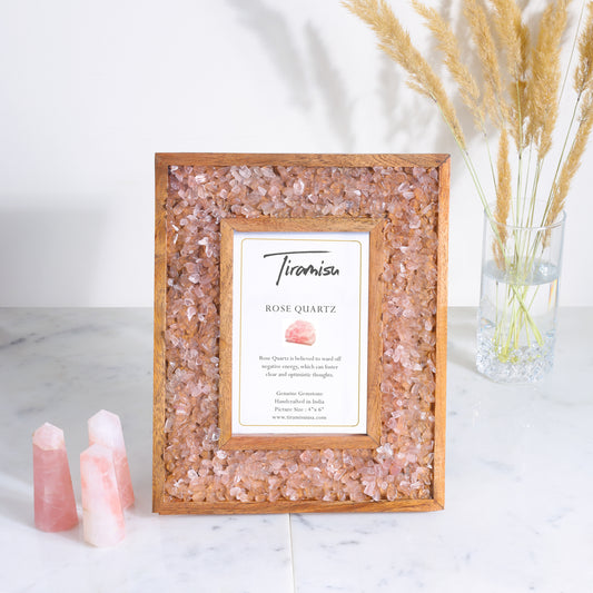 Tiramisu Pink Moonglow Rose Quartz Picture Frame