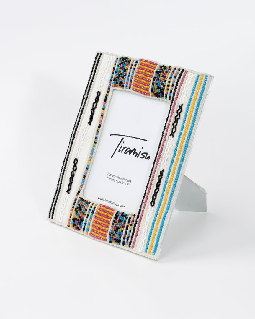 Tiramisu Monochrome Harmony Beaded 5 x 7 Picture Frame