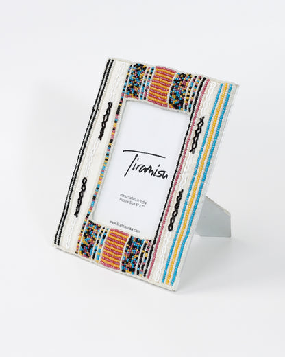 Tiramisu Monochrome Harmony Beaded 5 x 7 Picture Frame