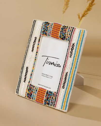 Tiramisu Monochrome Harmony Beaded 5 x 7 Picture Frame
