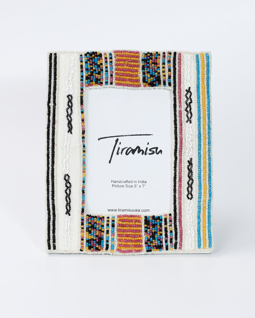 Tiramisu Monochrome Harmony Beaded 5 x 7 Picture Frame