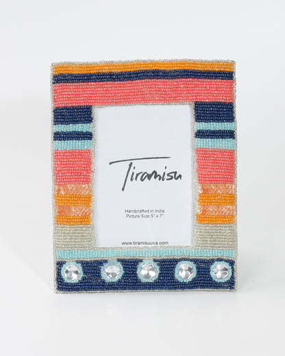 Tiramisu Horizon Harmony Stripe Fusion 5 x 7 Picture Frame