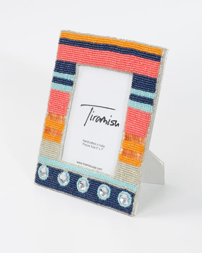 Tiramisu Horizon Harmony Stripe Fusion 5 x 7 Picture Frame