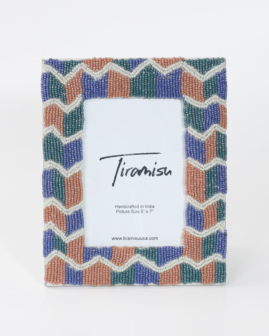 Tiramisu KaleidoCraft Beaded Memories 5 x 7 Picture Frame