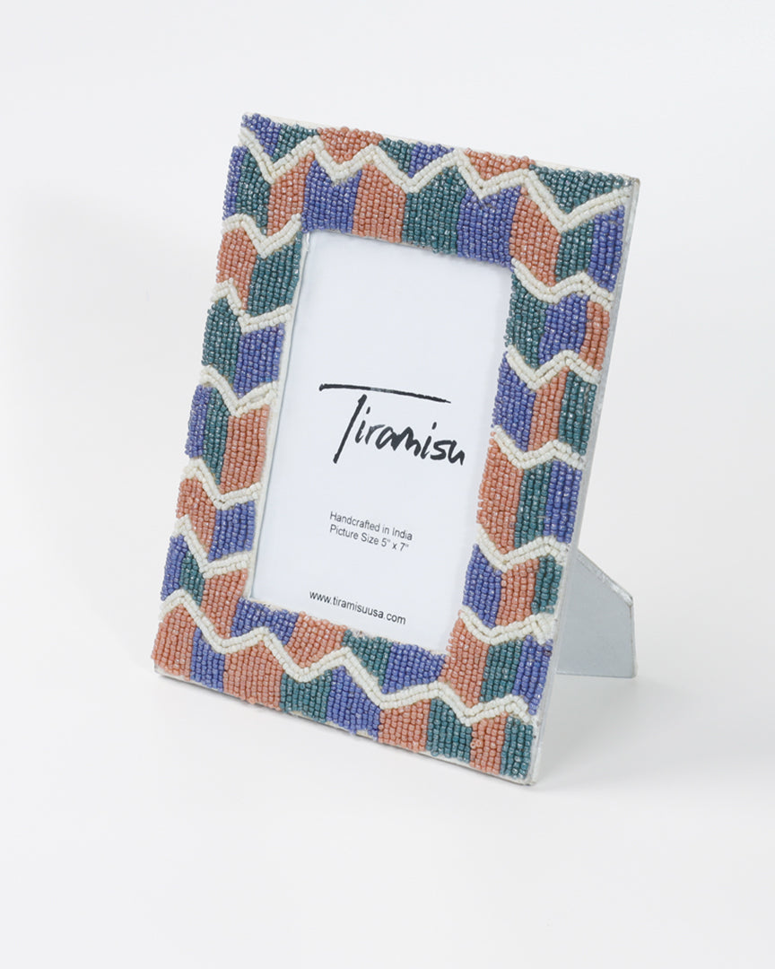 Tiramisu KaleidoCraft Beaded Memories 5 x 7 Picture Frame