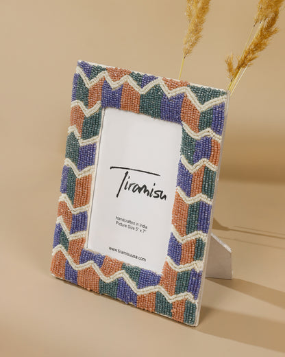 Tiramisu KaleidoCraft Beaded Memories 5 x 7 Picture Frame