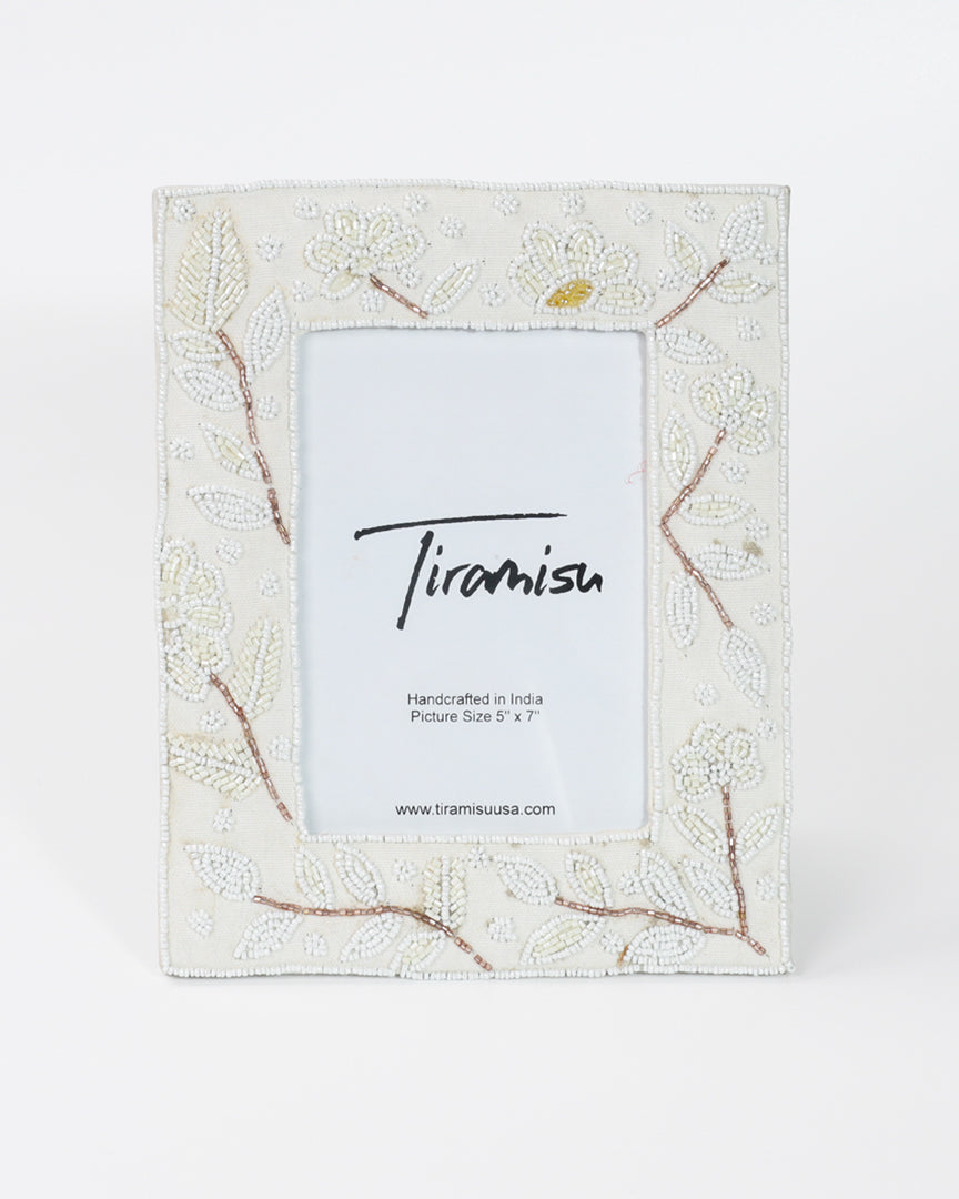 Tiramisu Ivory Oasis Botanical 5 x 7 Picture Frame
