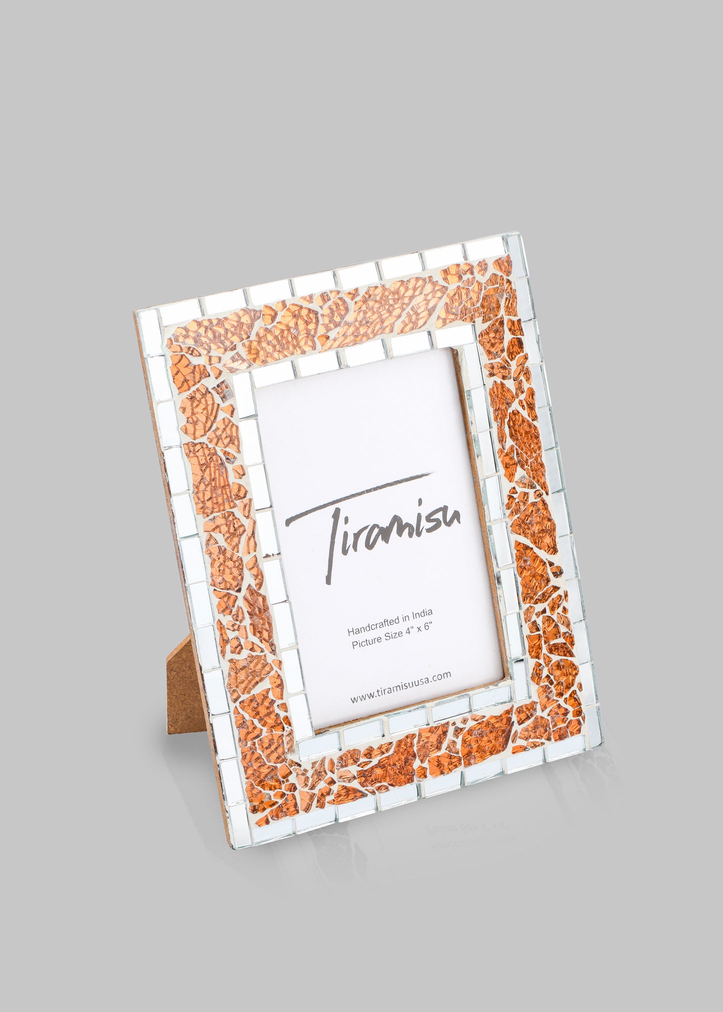 Copper Bloom Mosaic Picture Frame