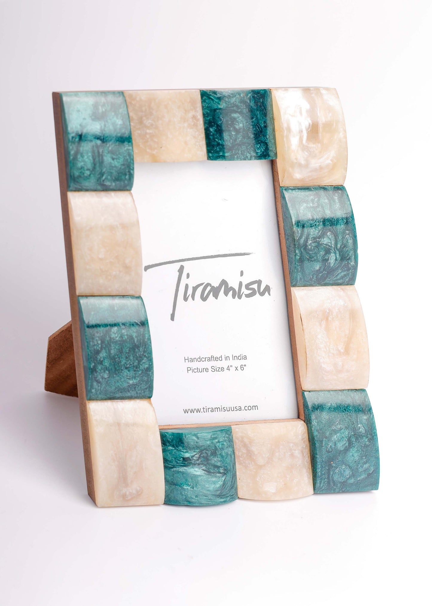 Ocean Pearl Resin Mosaic Photo Frame