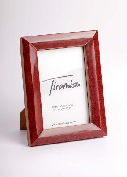 Crimson Luxe Resin Picture Frame