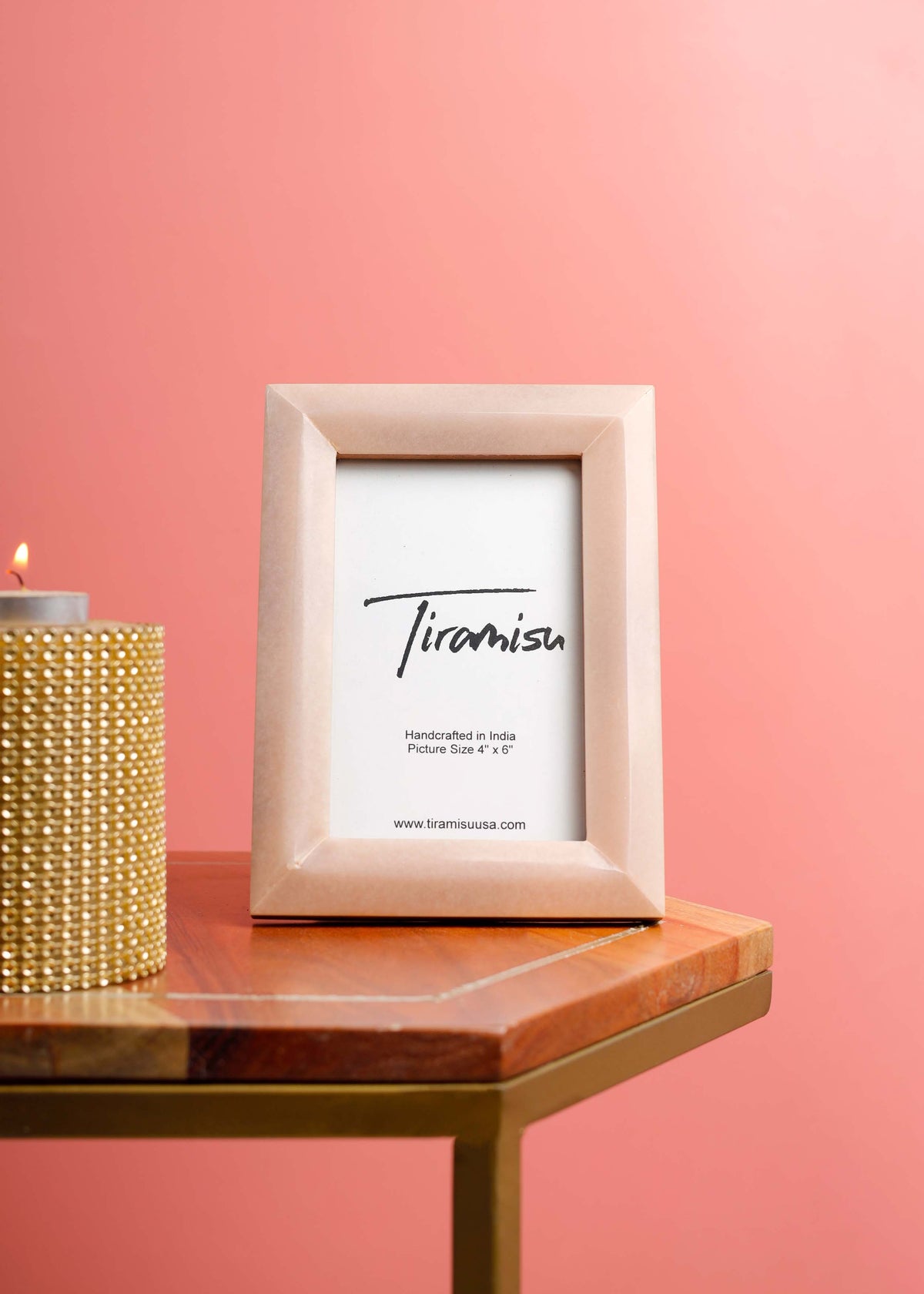 Blush Quartz Resin Picture Frame